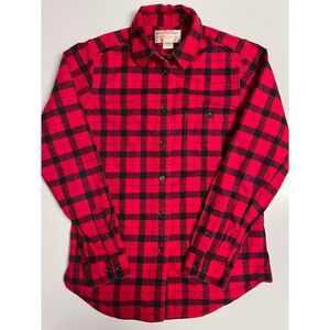 Filson Alaskan Guide Shirt - Red Buffalo Plaid Flannel